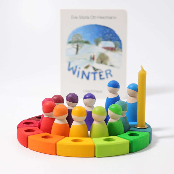 Bunter Geburtstagsring 12 Farben, kleine Elemente von Grimms